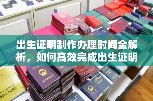 丹巴出生证明制作办理时间全解析，如何高效完成出生证明申请？