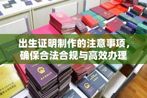 丹巴出生证明制作的注意事项，确保合法合规与高效办理