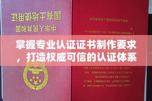 丹巴掌握专业认证证书制作要求，打造权威可信的认证体系