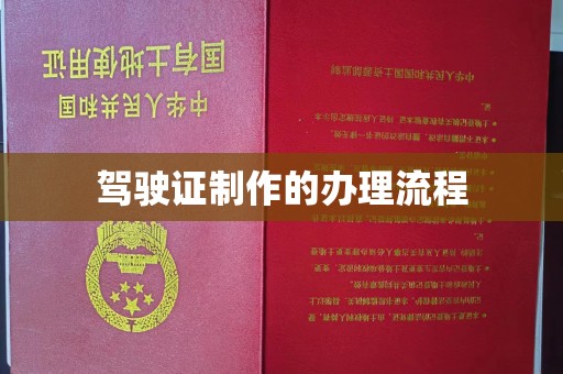 丹巴驾驶证制作的办理流程